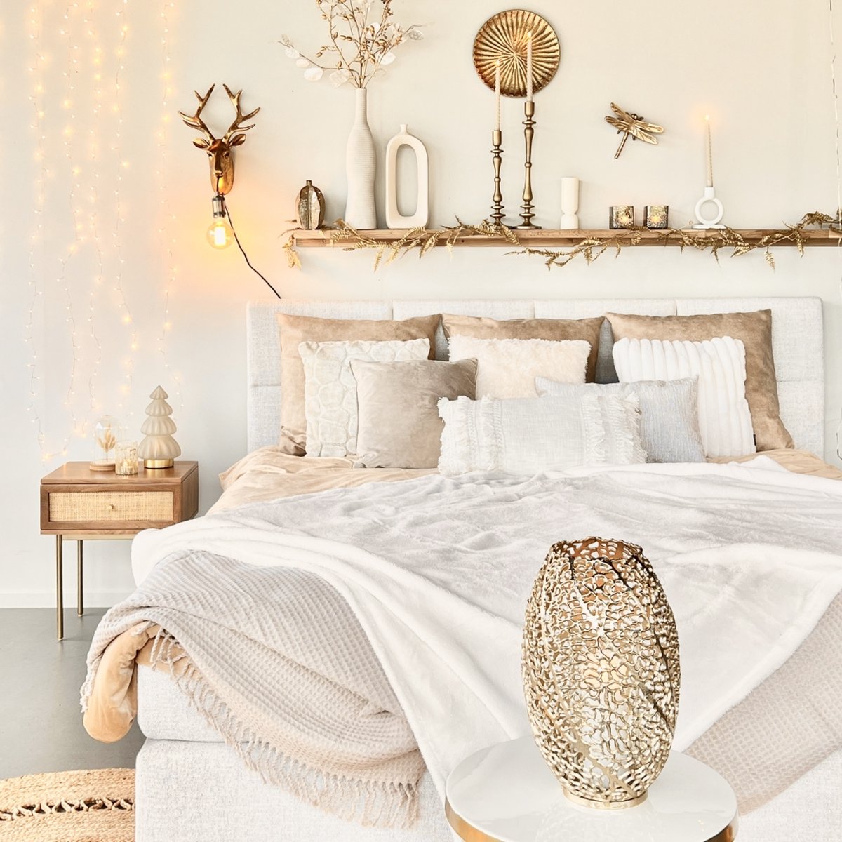 Light & Living - Kandelaar Yahvi M - 45x10x10cm (hxbxd) - Goud