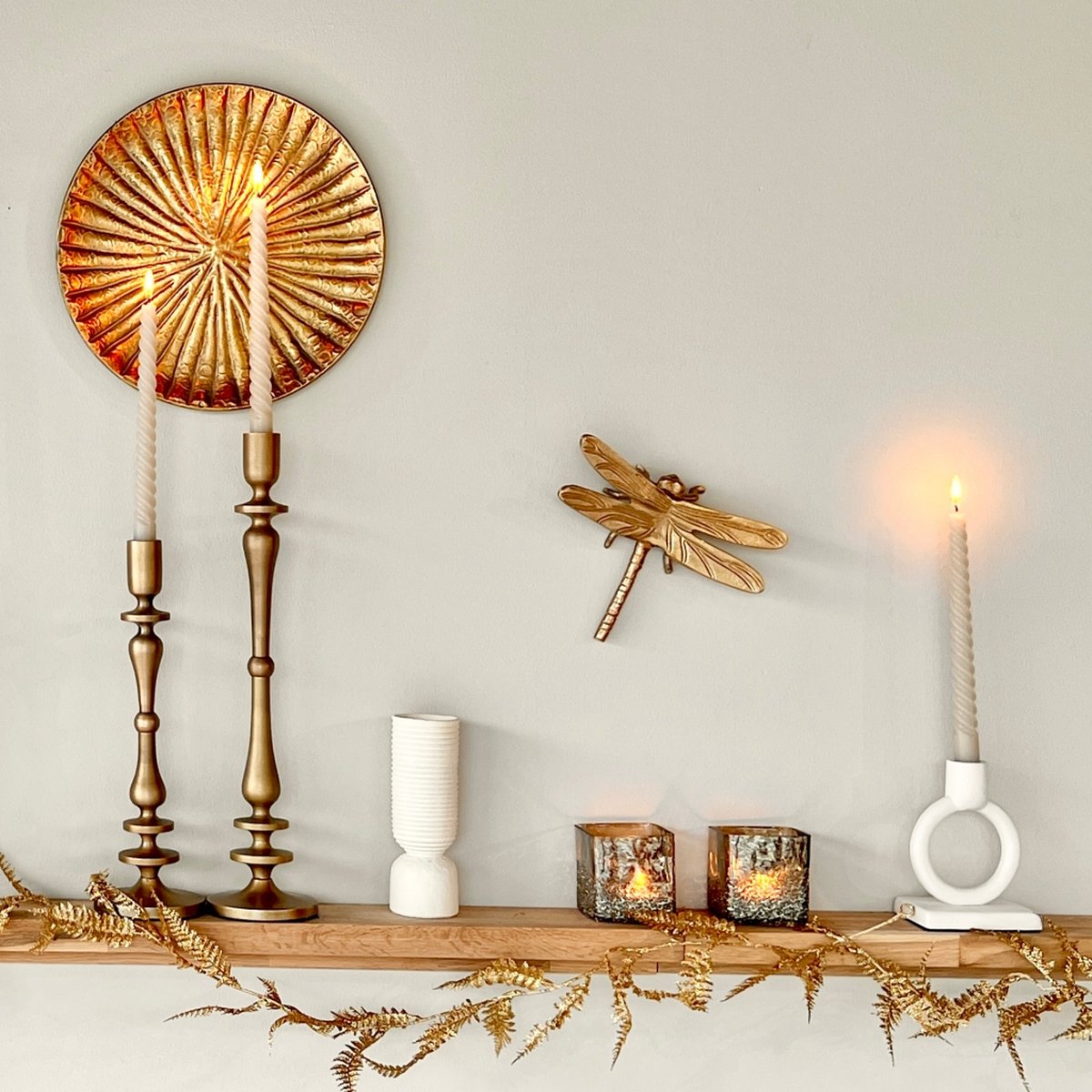 Light & Living - Kandelaar Yahvi M - 45x10x10cm (hxbxd) - Goud