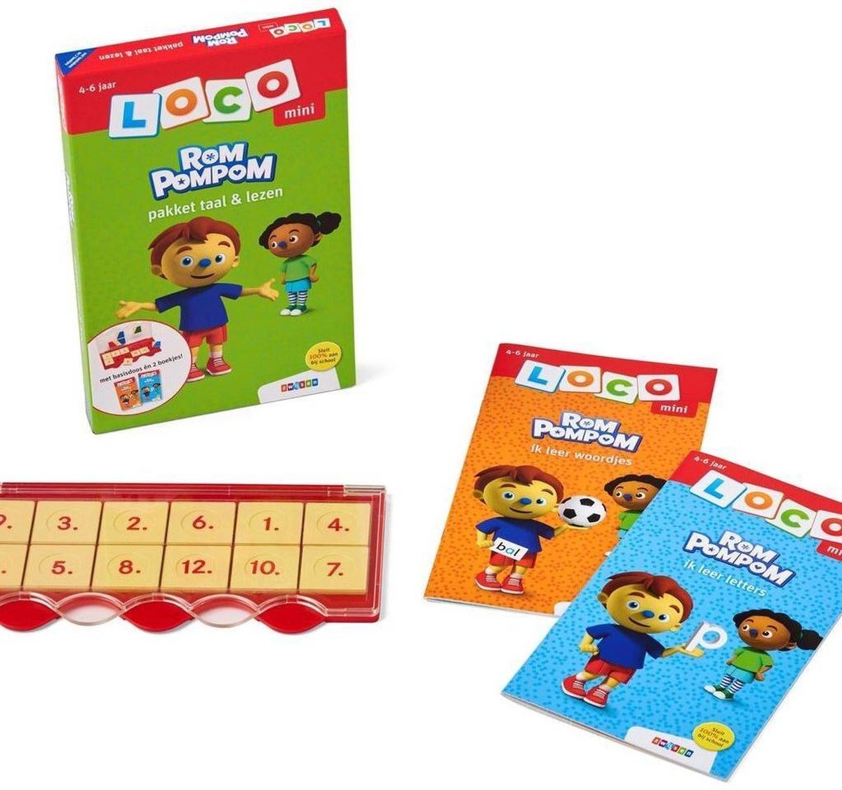 Uitgeverij Zwijsen Loco mini rompompom pakket taal & lezen