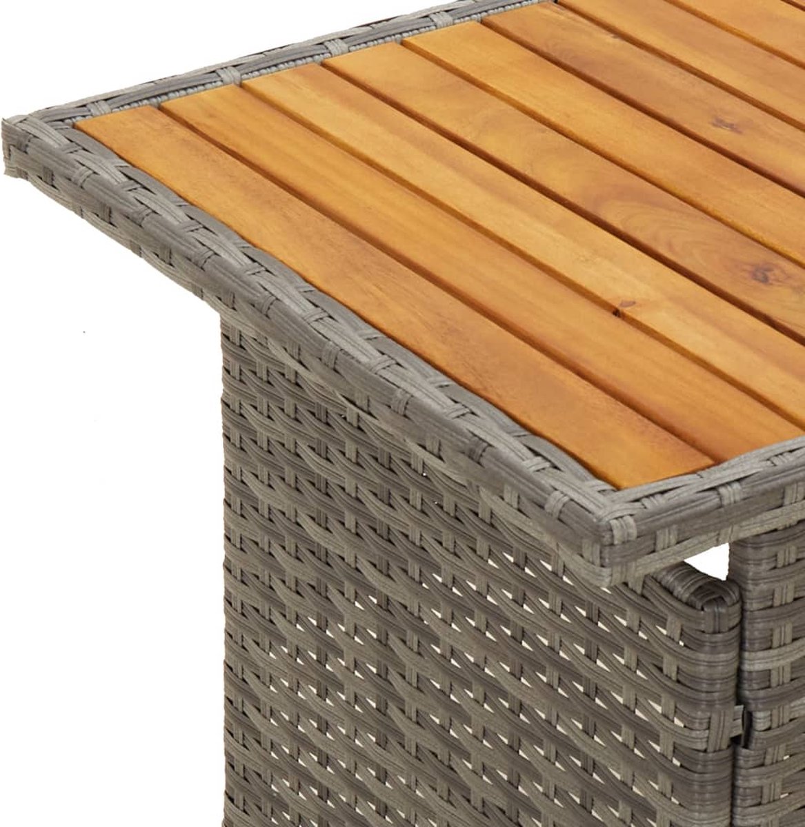 vidaXL 2-delige Loungeset met kussens poly rattan - Grijs