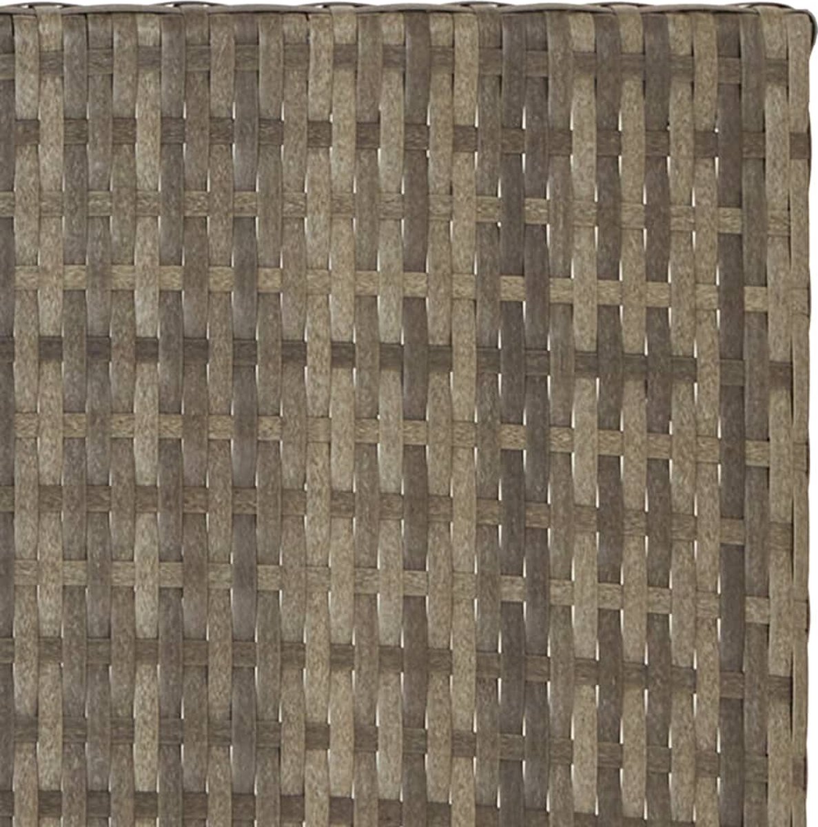 vidaXL Tafel inklapbaar 45x35x32 cm poly rattan - Grijs