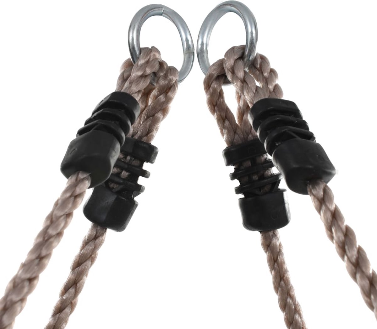 Vidaxl Touwladder 200 Cm Hout - Bruin