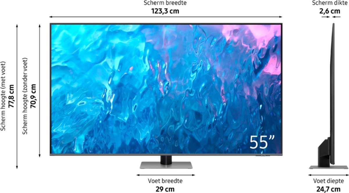 Samsung 55” QLED 4K QE55Q75C (2023)