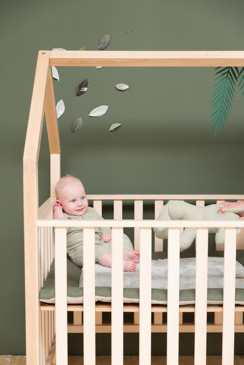 Baby's Only Classic Boxkleed Khaki 75 x 95 cm - Groen