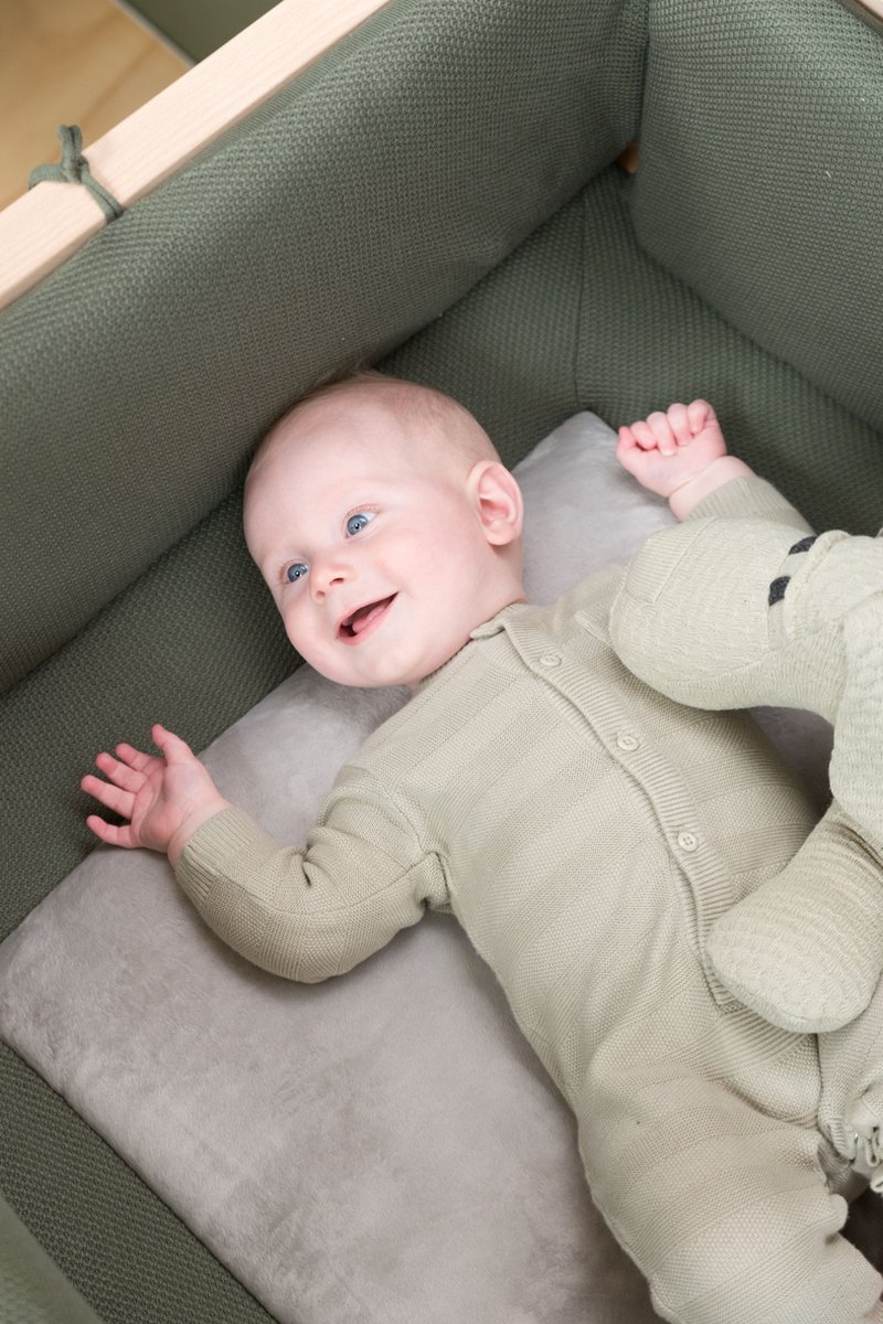 Baby's Only Classic Boxkleed Khaki 80 x 100 cm - Groen