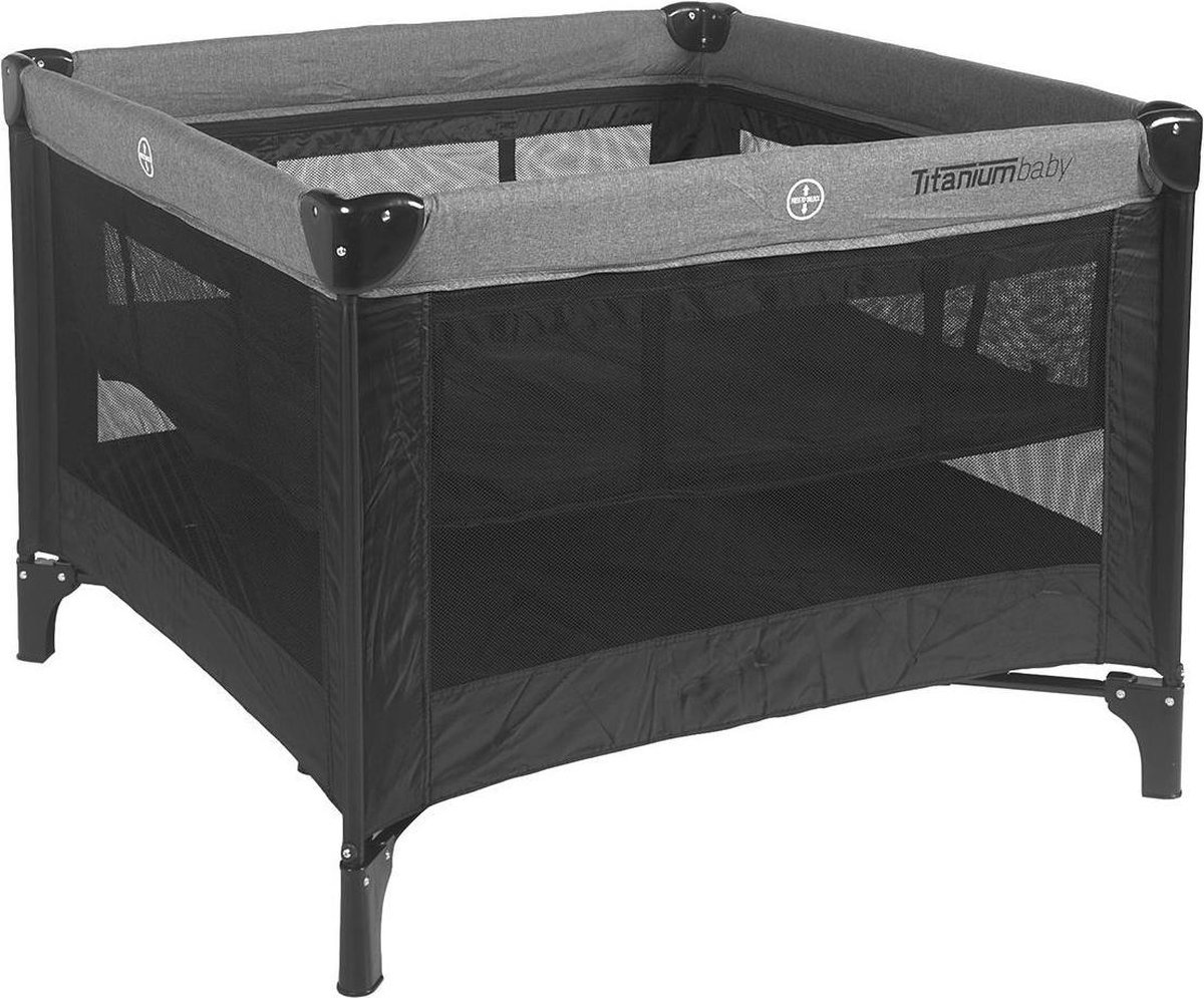 Titanium Baby Titaniumbaby Opvouwbare Box Zwart Melange