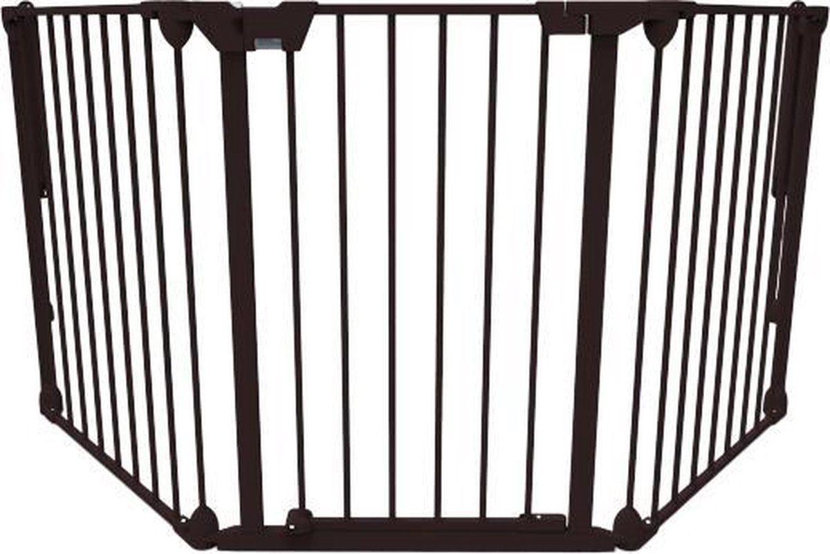 Noma Modular 3-Panelen Hek - Zwart