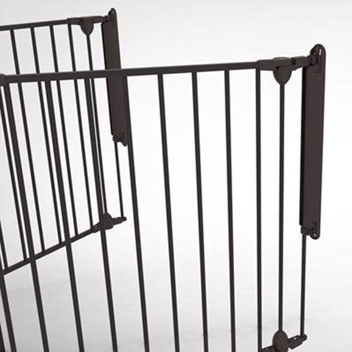 Noma Modular 3-Panelen Hek - Zwart