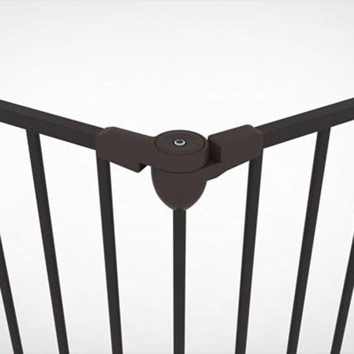 Noma Modular 3-Panelen Hek - Zwart