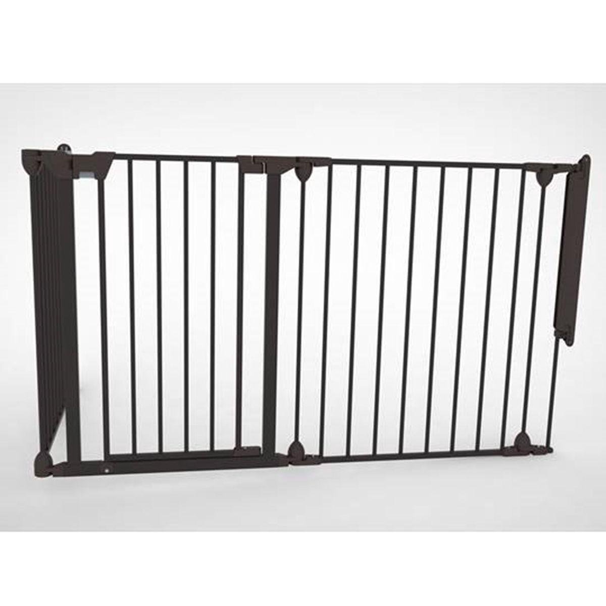 Noma Modular 3-Panelen Hek - Zwart