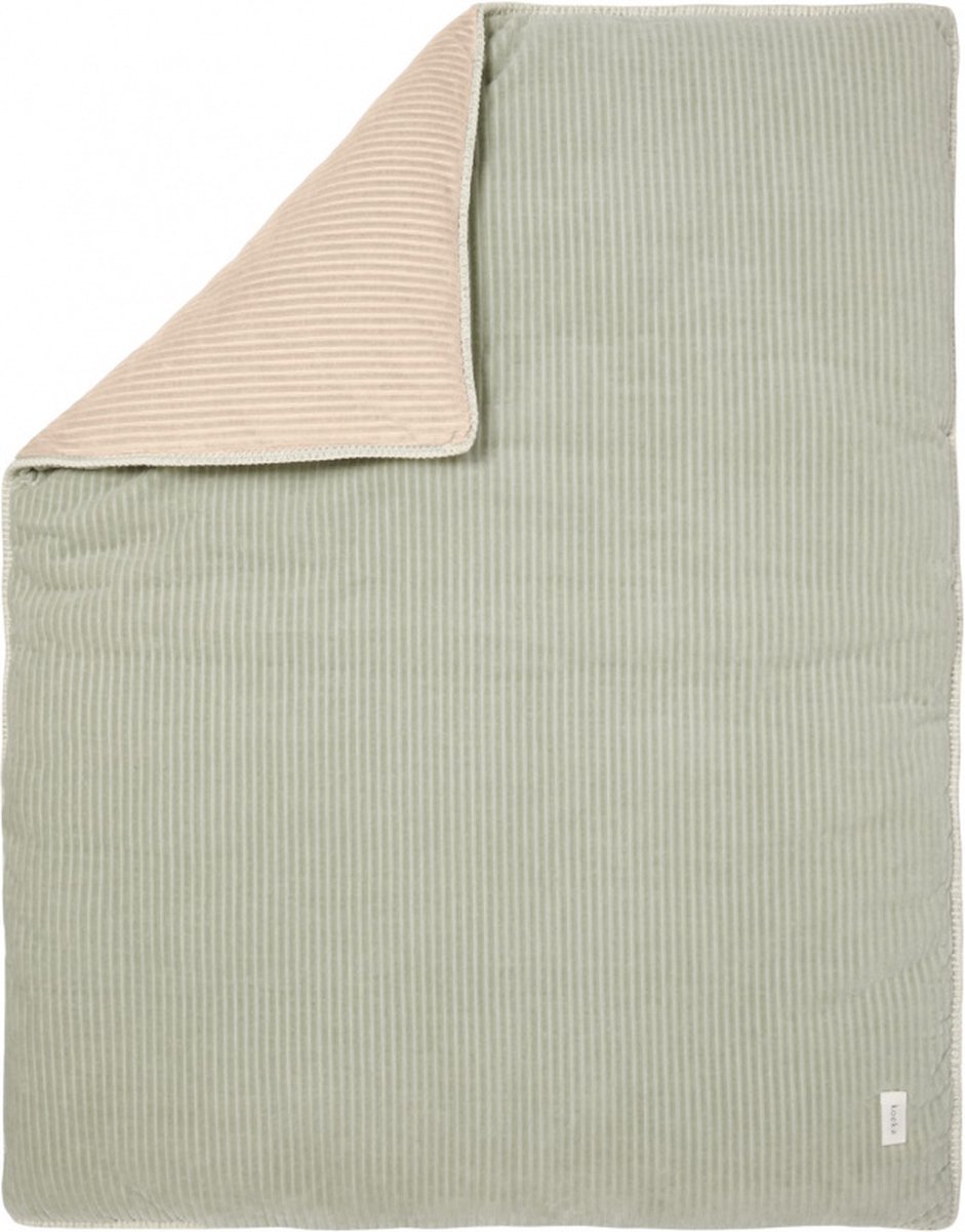 Koeka Vik Boxkleed Shadow Green / Sand 80 x 100 cm