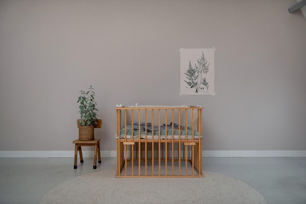 Koeka Vik Boxkleed Shadow Green / Sand 80 x 100 cm