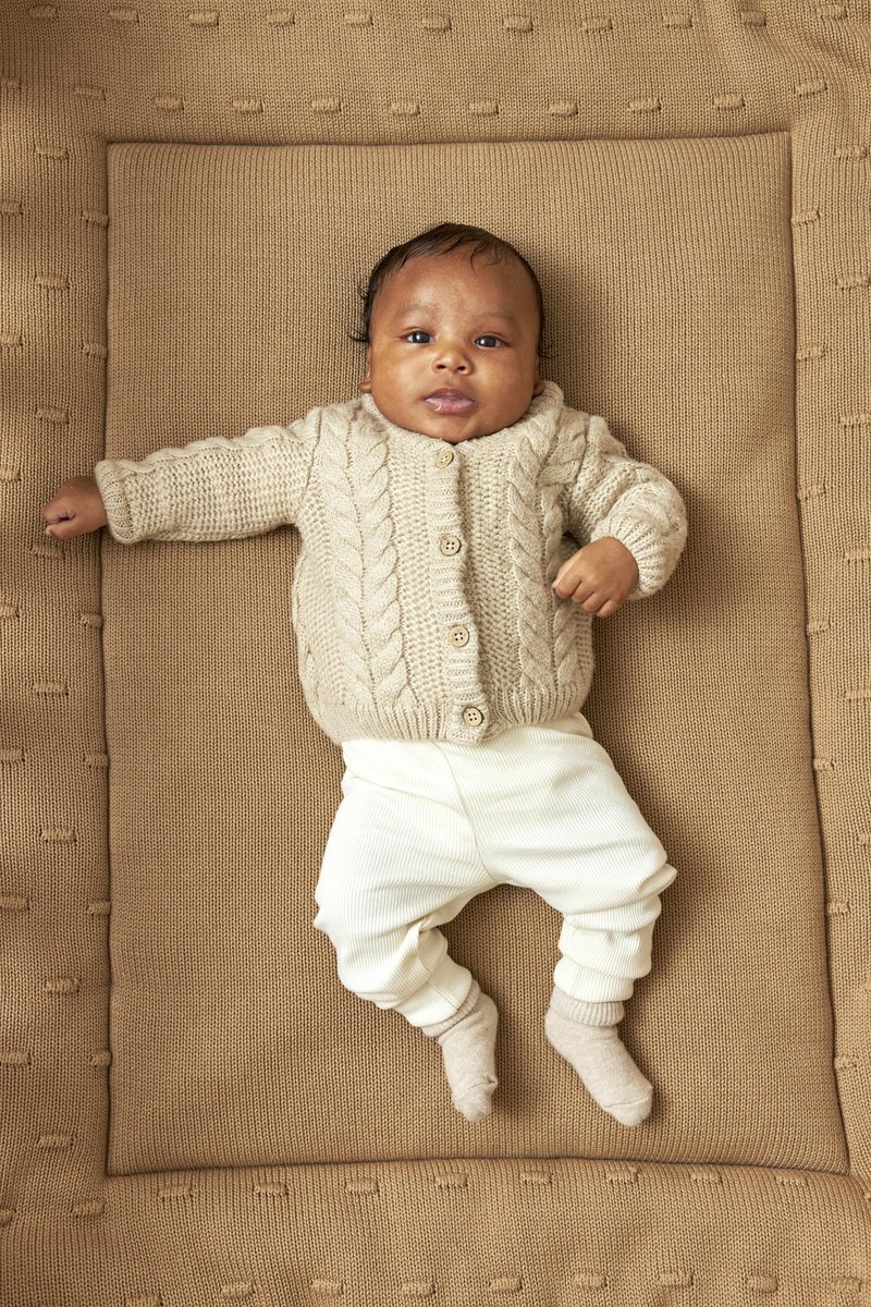 Meyco Knots Boxkleed Taupe 77 x 97 cm