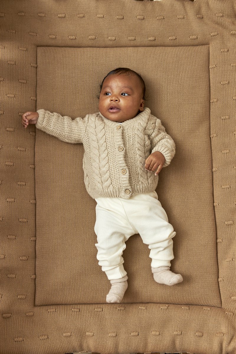 Meyco Knots Boxkleed Taupe 77 x 97 cm