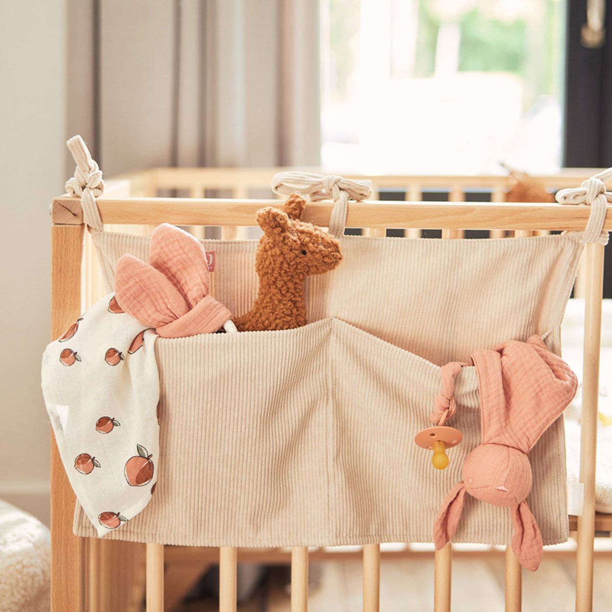 Jollein Corduroy Opbergzak Nougat