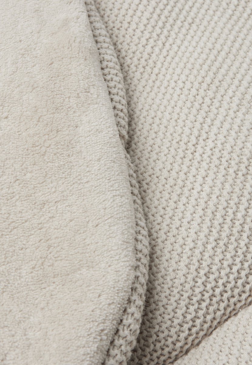 Jollein Basic Knit Boxkleed Rond Ø 95cm Nougat