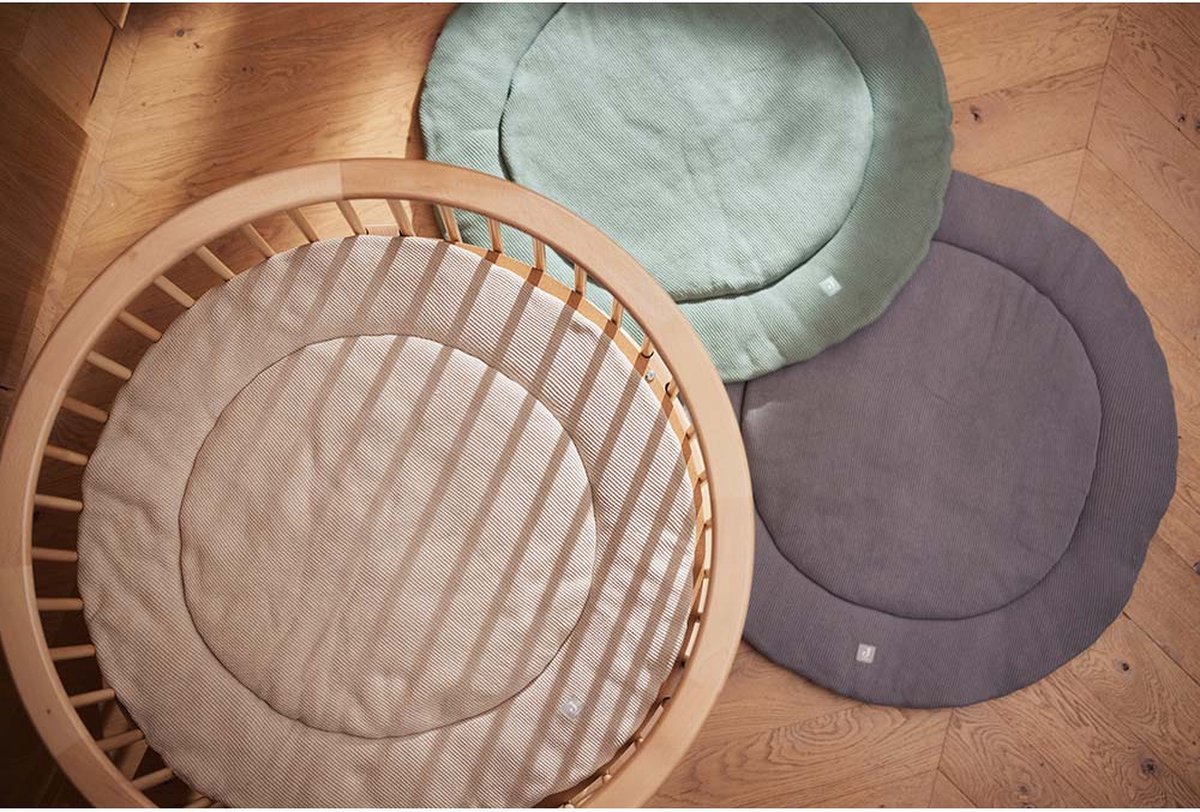 Jollein Basic Knit Boxkleed Rond Ø 95cm Nougat