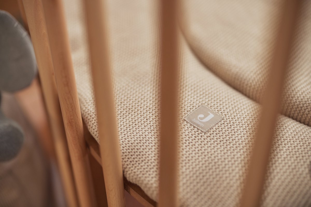 Jollein Basic Knit Boxkleed Rond Ø 95cm Nougat