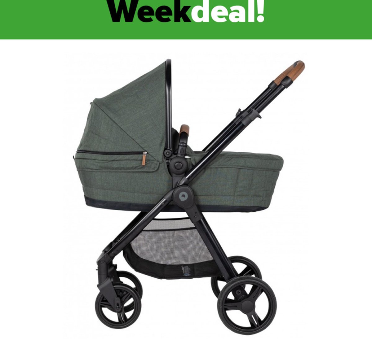 Qute Q-Move Kinderwagen 2-in-1 Jeans - Groen