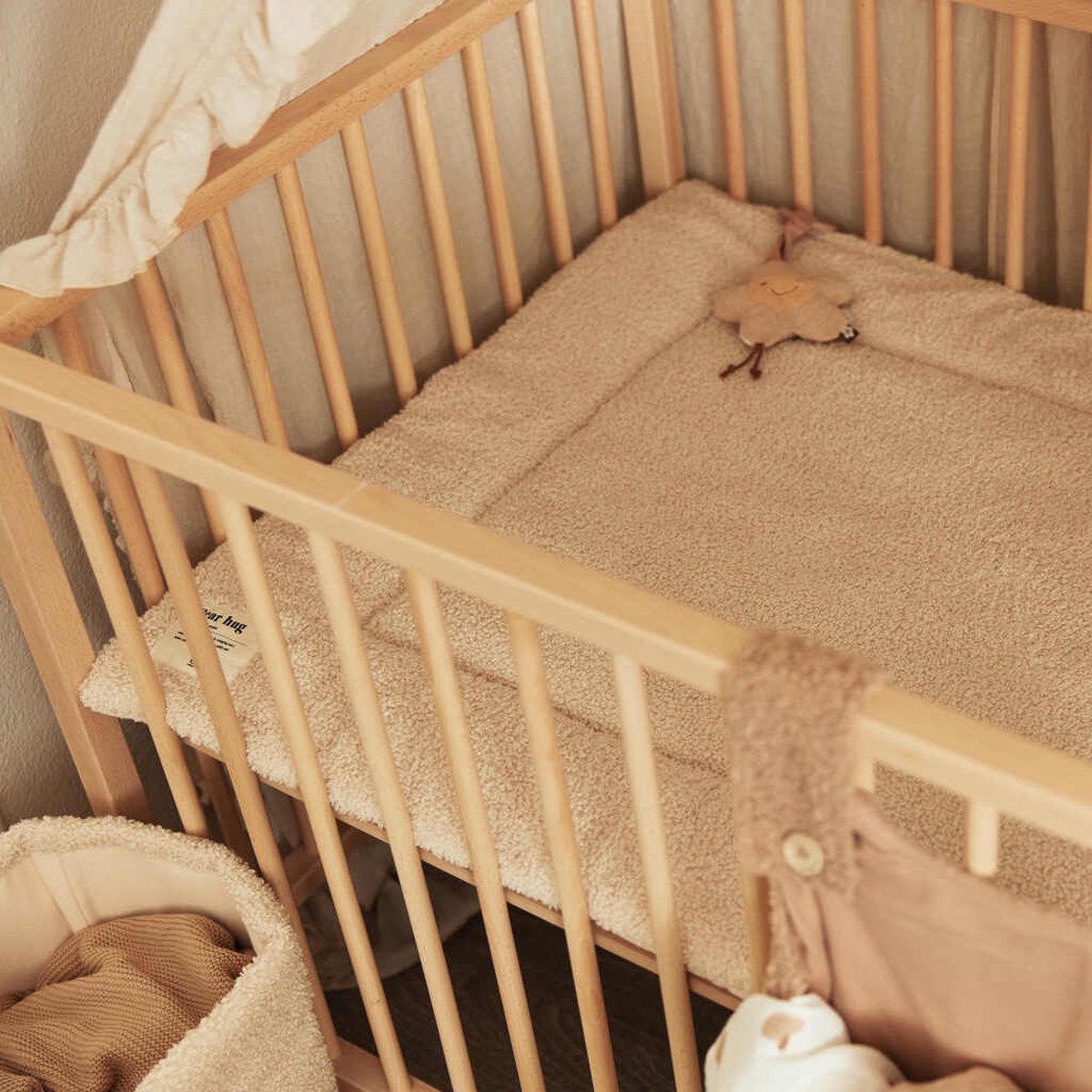 Jollein Boucle Boxkleed 75 x 95 cm Naturel