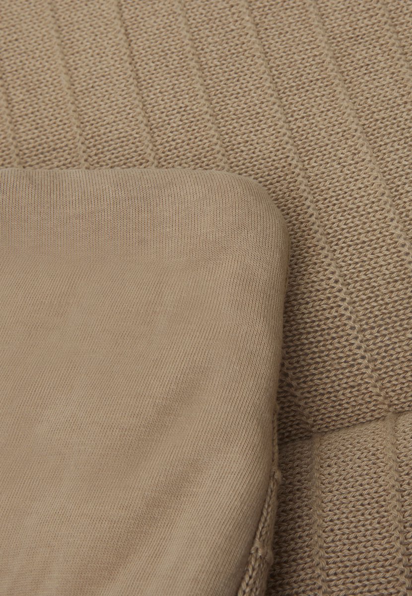 Jollein Pure Knit Boxkleed 75 x 95 cm Biscuit