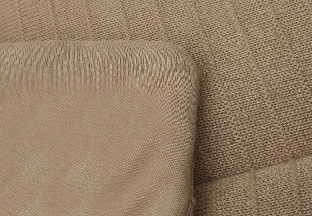 Jollein Pure Knit Boxkleed 75 x 95 cm Biscuit