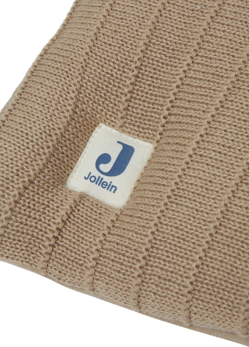 Jollein Pure Knit Boxkleed 75 x 95 cm Biscuit