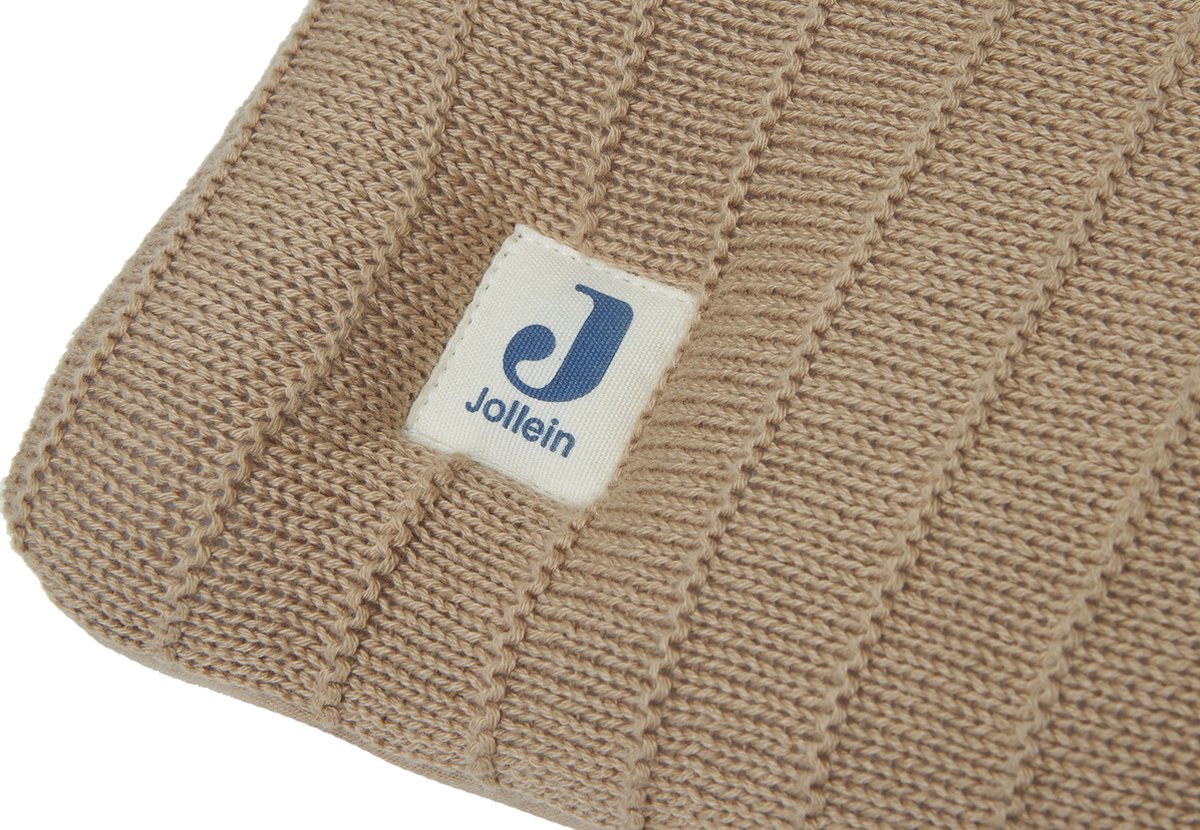Jollein Pure Knit Boxkleed 75 x 95 cm Biscuit