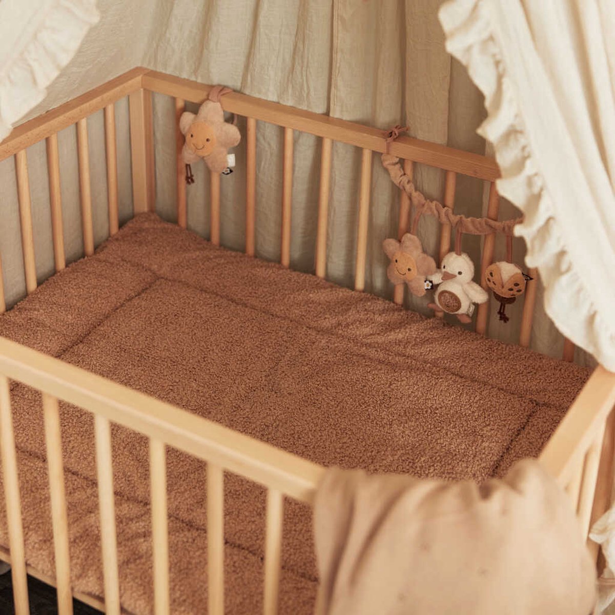 Jollein Boucle Boxkleed 75 x 95 cm Biscuit - Beige