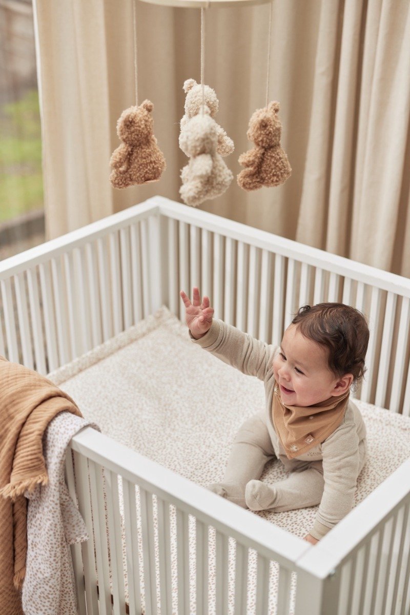 Jollein Dotted Boxkleed 75 x 95 cm Biscuit