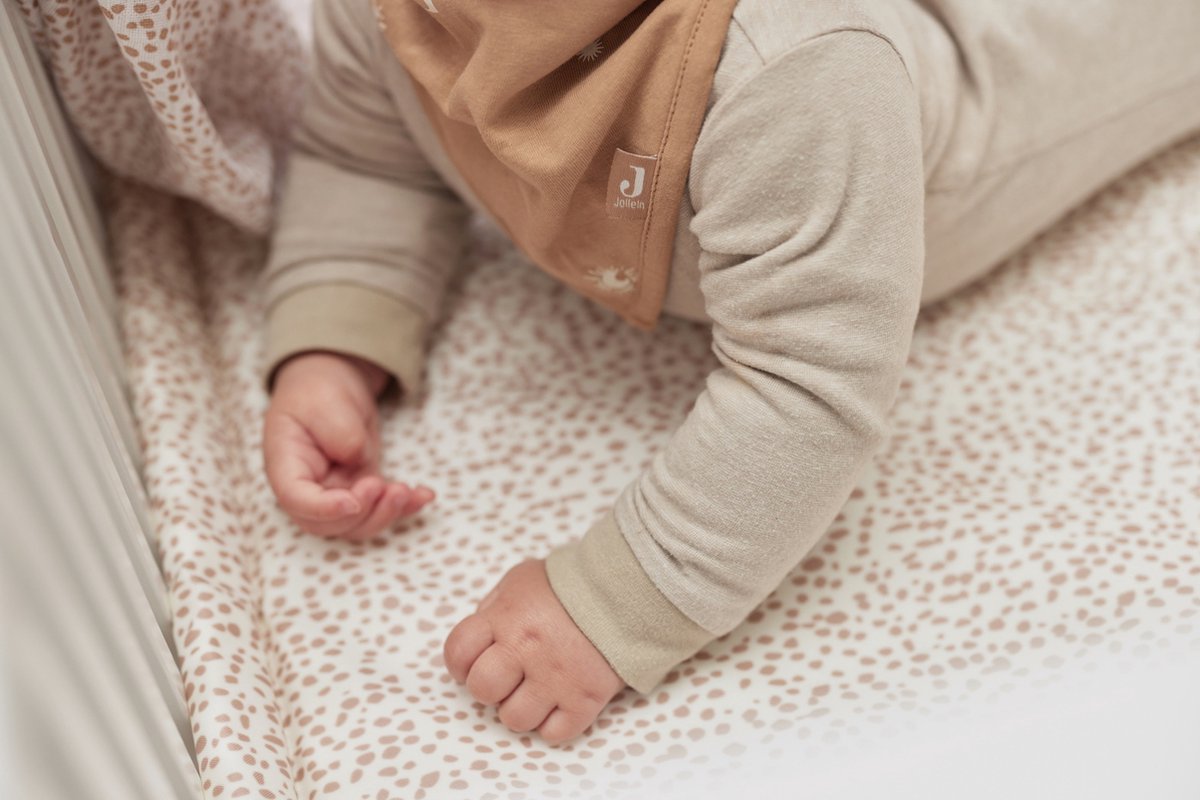 Jollein Dotted Boxkleed 75 x 95 cm Biscuit