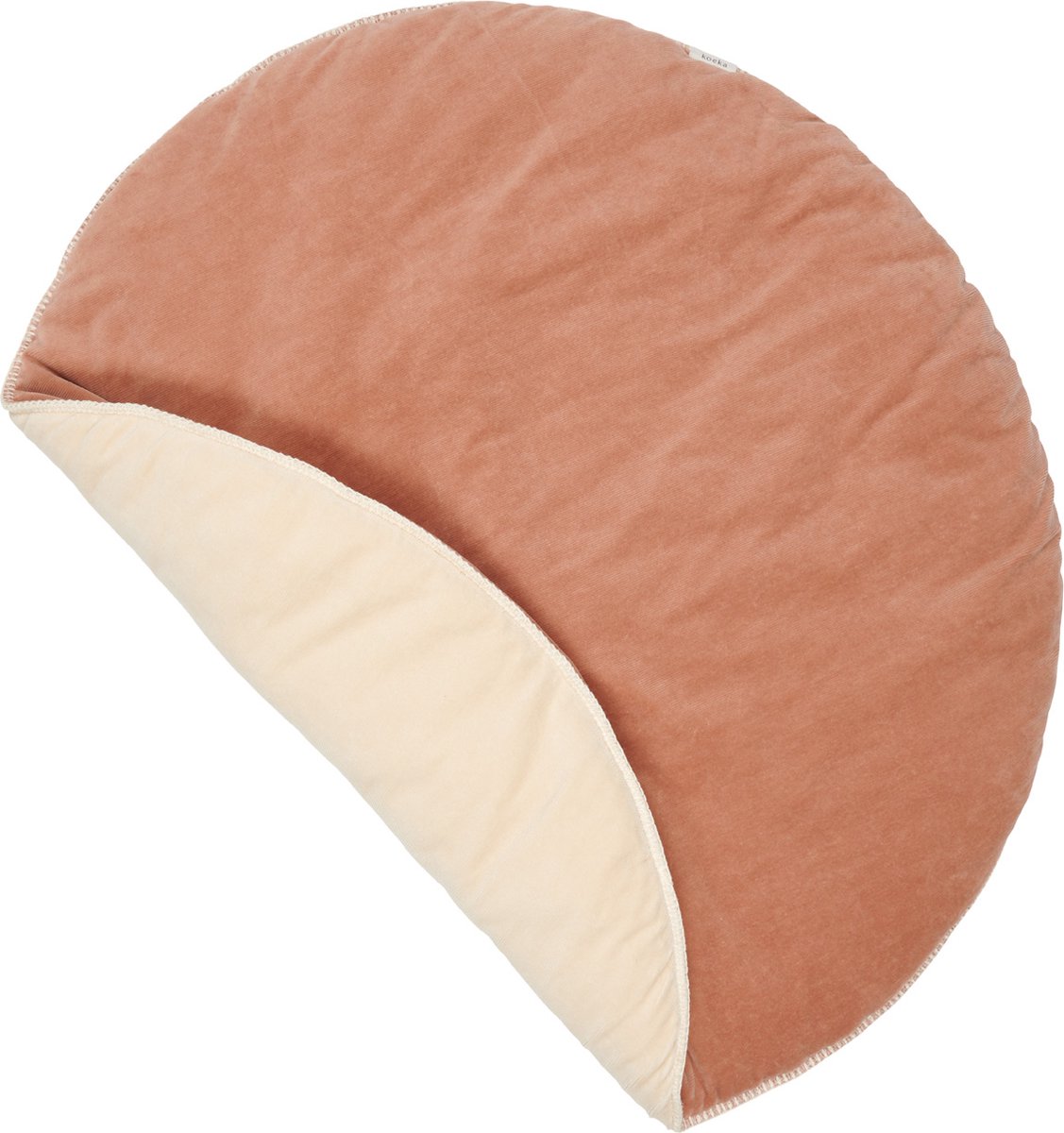 Koeka Oddi Boxkleed Rond Soft Earth / Warm White 90 cm