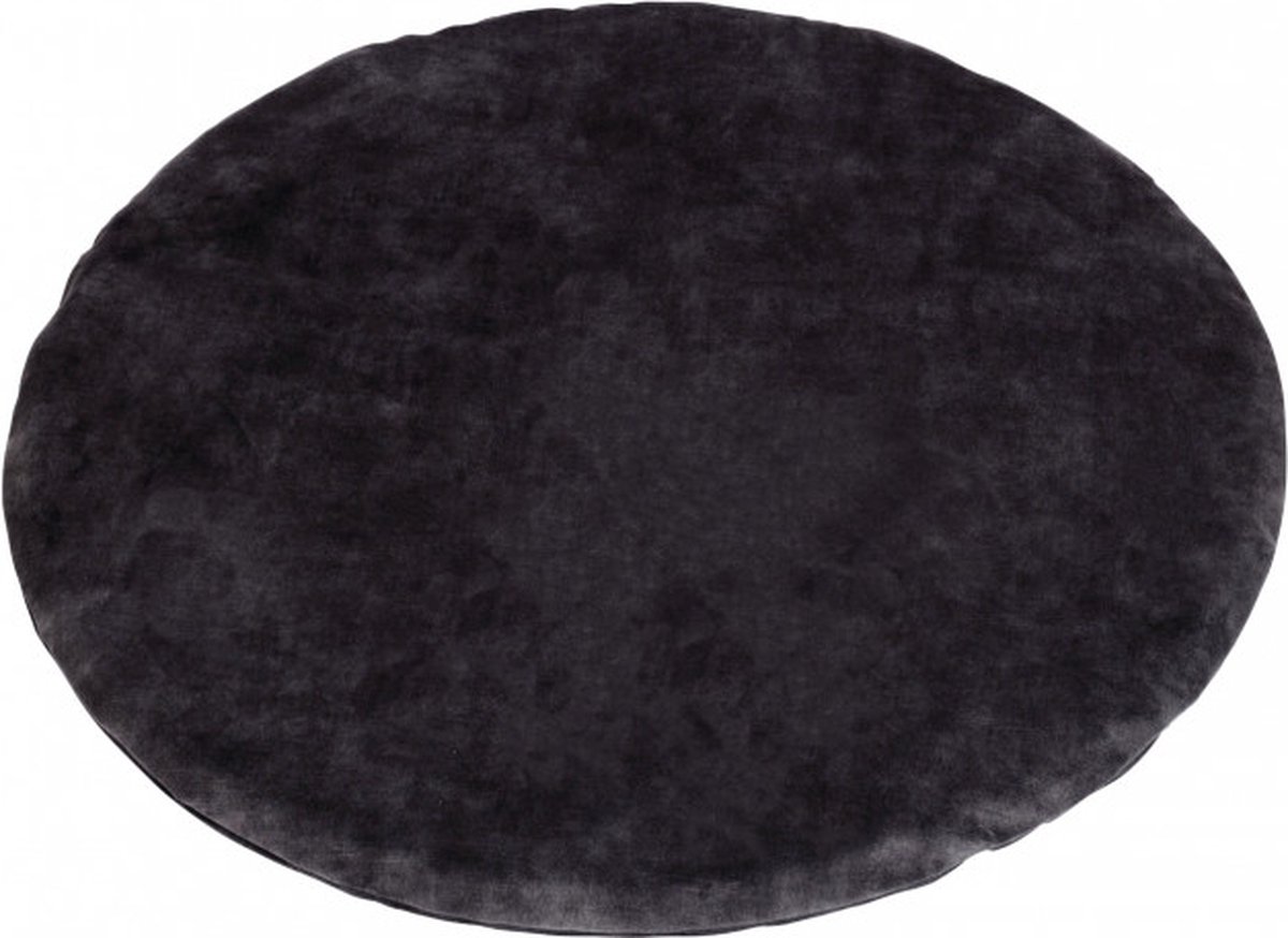 Kidsmill Velours Boxmatras Rond Graphite 90 cm