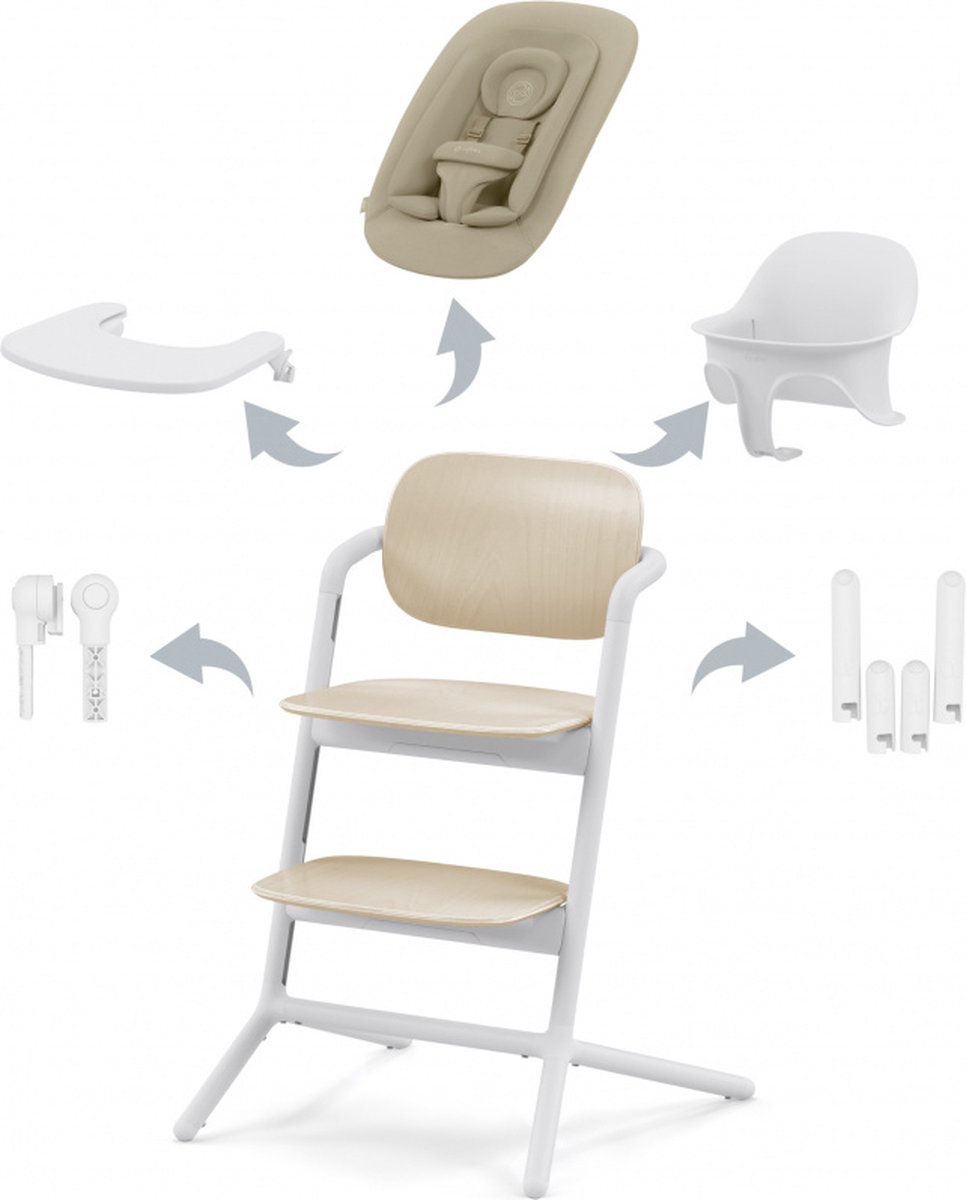 Cybex Lemo 4-in-1 Kinderstoel Sand White