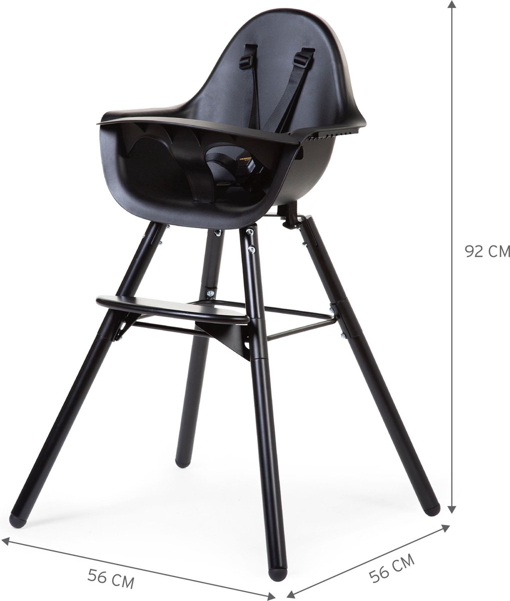 Childhome Evolu 2-in-1 Kinderstoel - Zwart