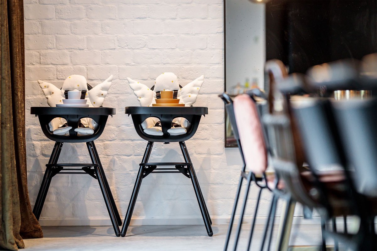 Childhome Evolu 2-in-1 Kinderstoel - Zwart