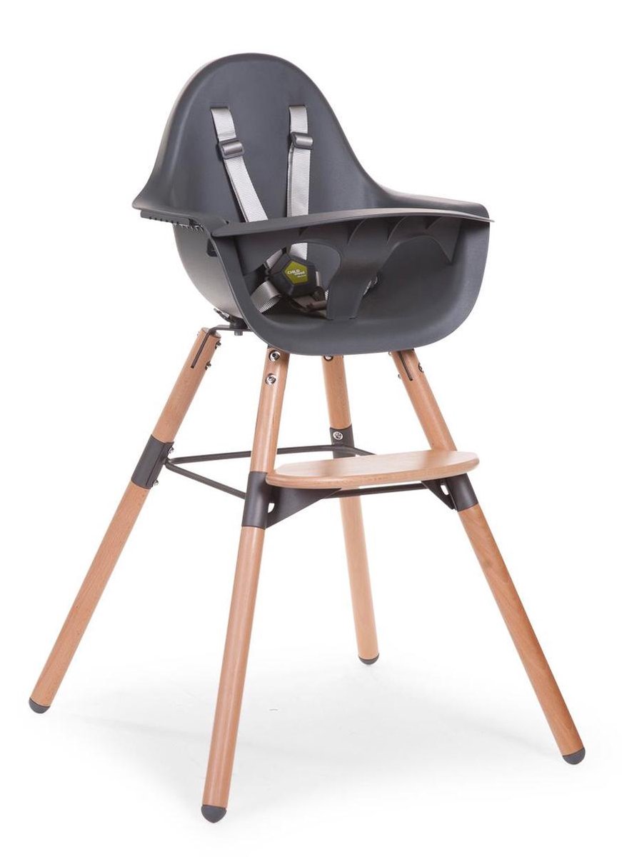 Childhome Evolu 2-in-1 Kinderstoel Naturel / Antraciet