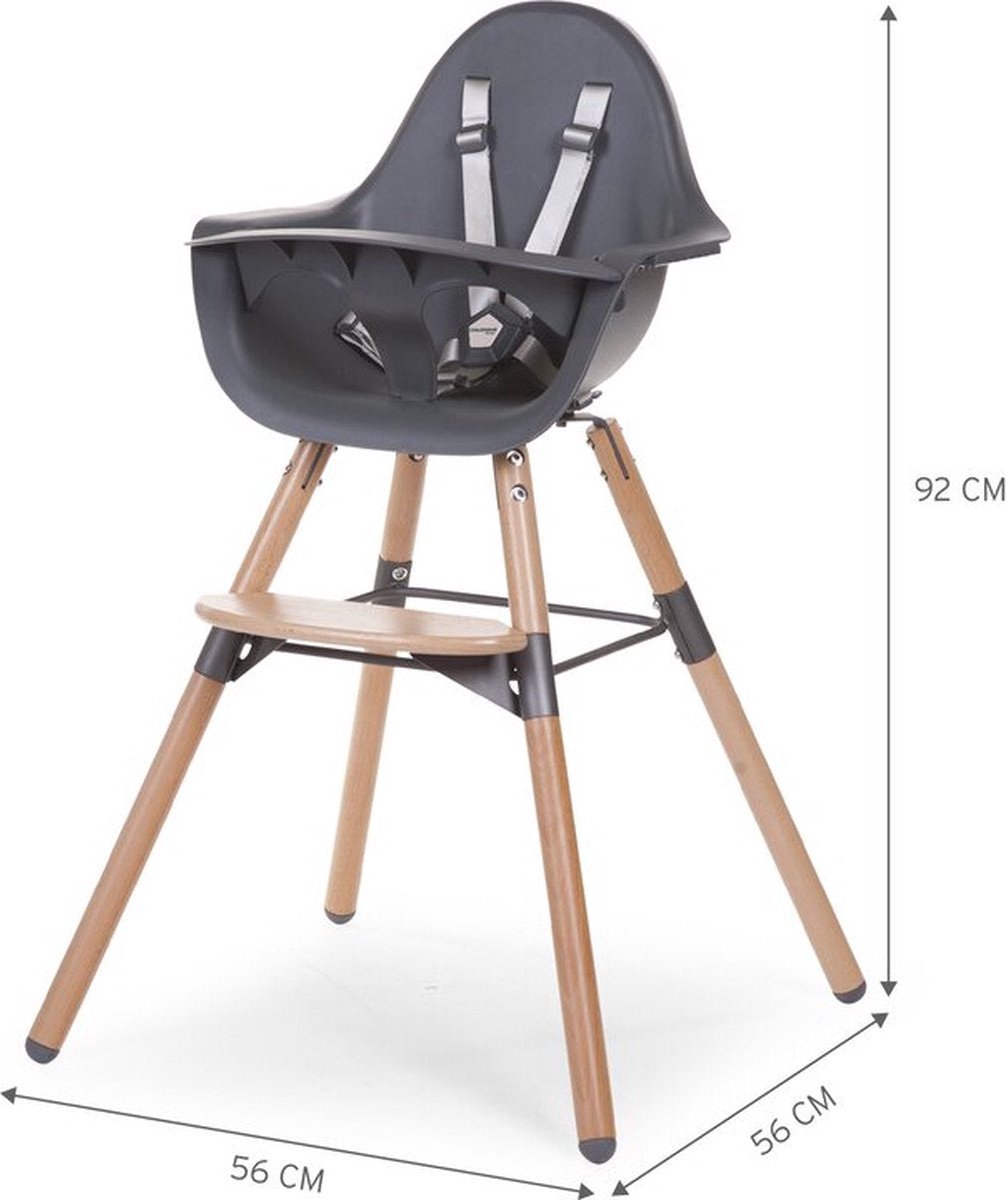 Childhome Evolu 2-in-1 Kinderstoel Naturel / Antraciet