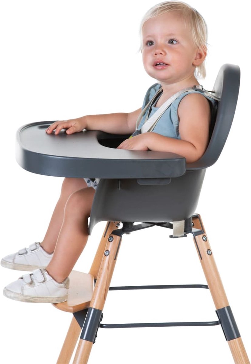 Childhome Evolu 2-in-1 Kinderstoel Naturel / Antraciet