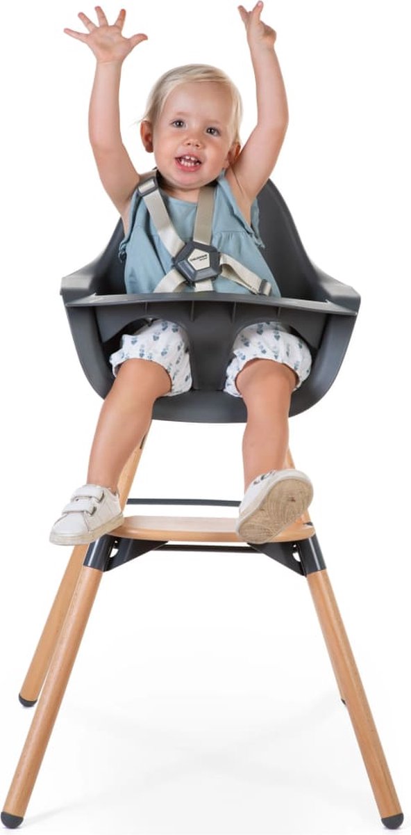 Childhome Evolu 2-in-1 Kinderstoel Naturel / Antraciet
