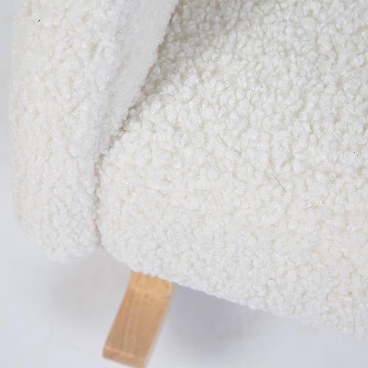 Childhome Teddy Schommelstoel Wit / Naturel