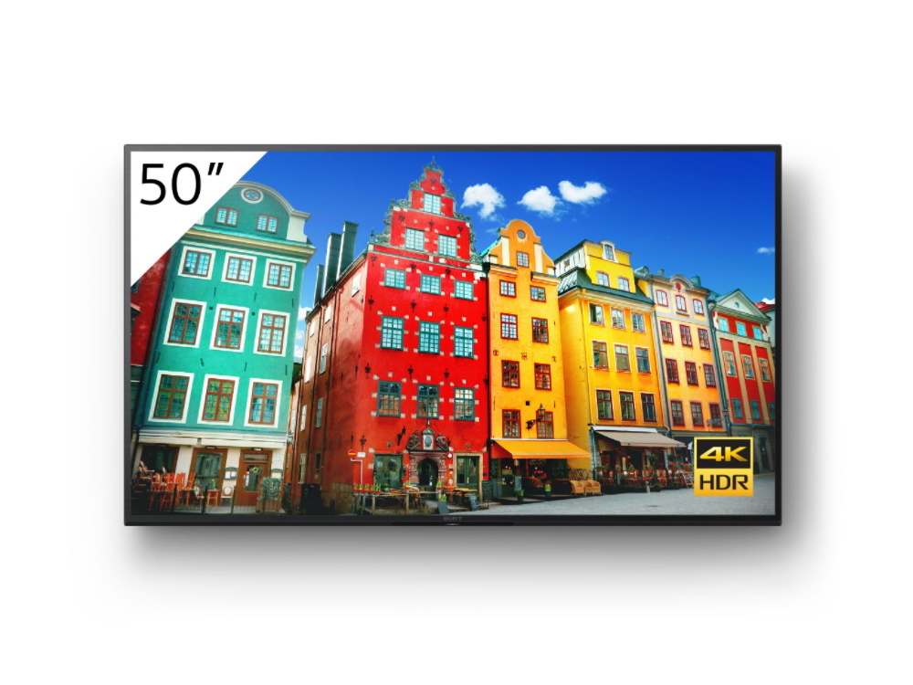 Sony FW-50BZ30J 4K UHD digital signage - Zwart