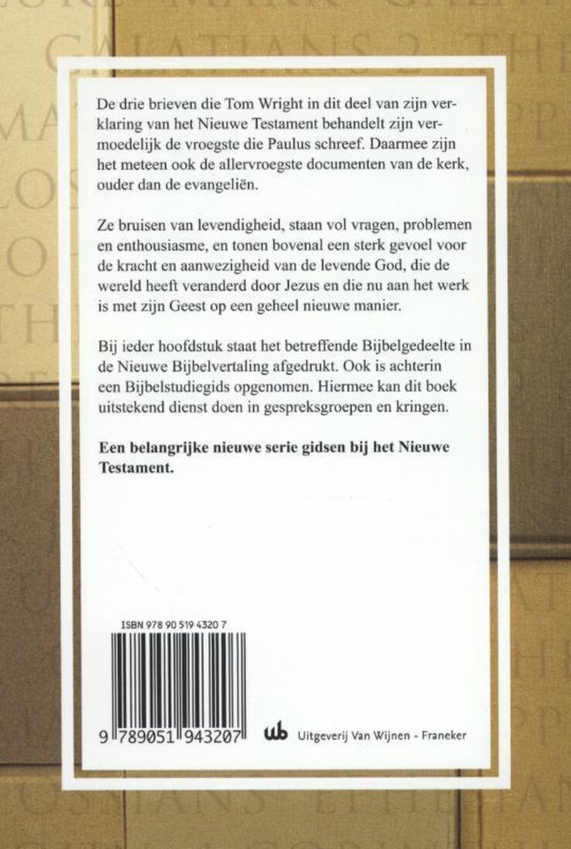 Wijnen, Uitgeverij Van Galaten en tessalonicenzen