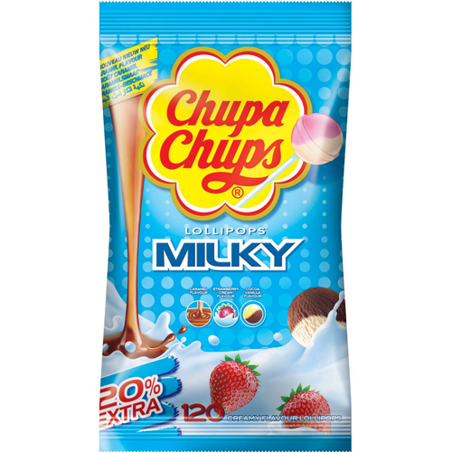 Chupa Chups - Lolly&apos;s Milky (Navulzak) - 120 stuks