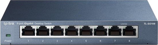 Tp-link TL-SG108 8-port Gigabit Ethernet Switch - Zwart