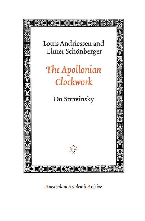 Amsterdam University Press The Apollonian Clockwork