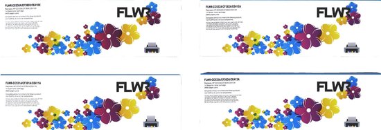 HP FLWR - Toner / 305A / 4-pack en Kleur - Geschikt voor - Zwart