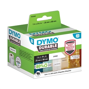 Dymo 1933081 duurzame magazijnetiketten 25mm x 89mm (origineel)