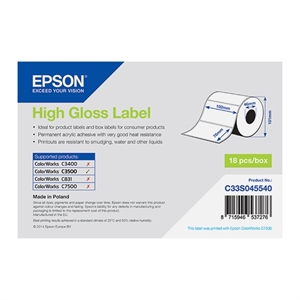 Epson C33S045540 high gloss label 102mm x 76mm (origineel)