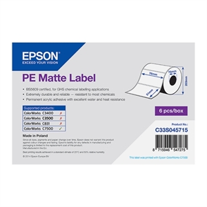 Epson C33S045715 PE matte label 76mm x 51mm (origineel)